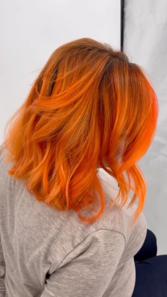 Screaming and shouting over this incredible neon orange color correction by @_hairbycori_ 🧡

Have a vision you need help executing? Our stylists can turn dream hair into a reality. Click the Book Now button on our profile or reach out to us to schedule a consultation. 

You won’t regret it. 💫

•
•
•
•

#loxsalon
#iheartlox
#pulpriotisthepaint 
#neonhair
#orangehair
#wednesdaymotivation